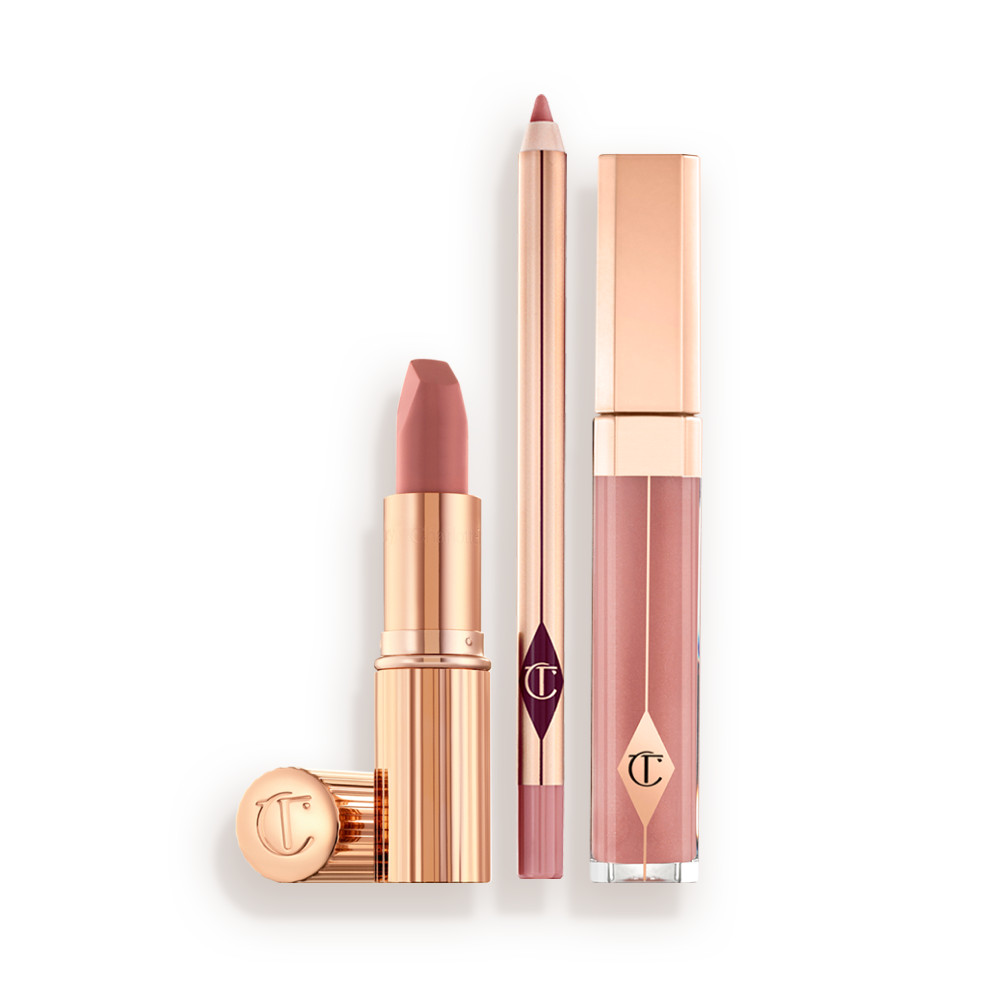 The Pillow Talk Lip Kit - Nude-pink Lipstick, Liner & Gloss | Charlotte Tilbury | Charlotte Tilbury (US)