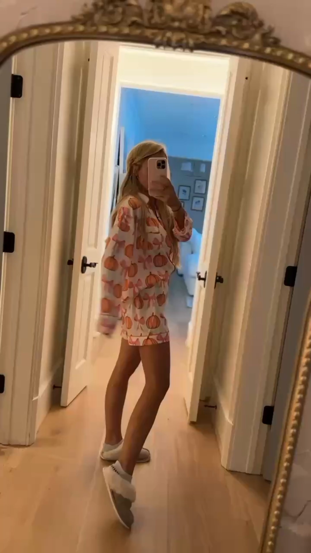 Fall but make it chic 🎃✨ obsessed with these silk PJs with the cutest bow + pumpkin details! Cozy + luxe all in one. #LTKstyle