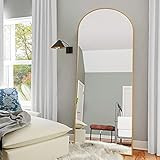 NeuType Arched Full Length Mirror Standing Hanging or Leaning Against Wall, Oversized Large Bedroom  | Amazon (US)