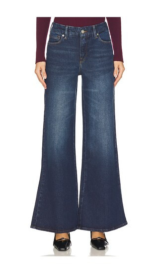Good American Good Petite Palazzo Jeans in Blue. - size 2P | Revolve Clothing (Global)