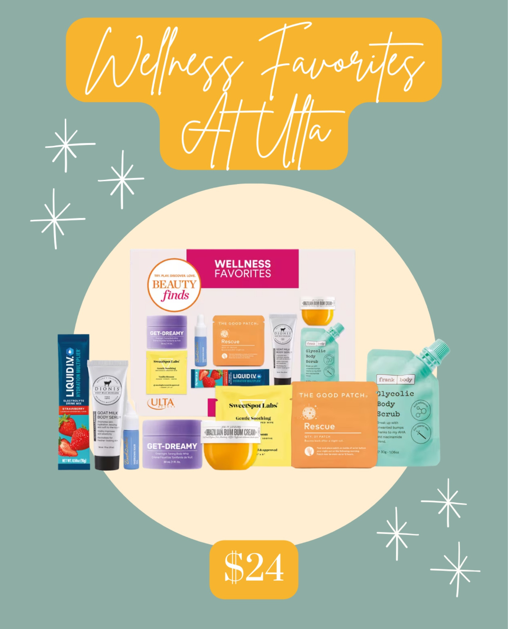 Self-care never looked so good! 🌿💆‍♀️ The Wellness Favorites Kit from Ulta is packed with soothing must-haves to refresh your routine. From relaxing bath essentials to nourishing skincare, this set is the perfect way to treat yourself or someone you love. ✨ Shop it now and give your wellness routine a glow-up!

#LTKGiftGuide #LTKBeauty #LTKFindsUnder50