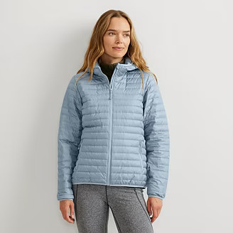 Women's Microlight Hooded Down Jacket | Eddie Bauer - US