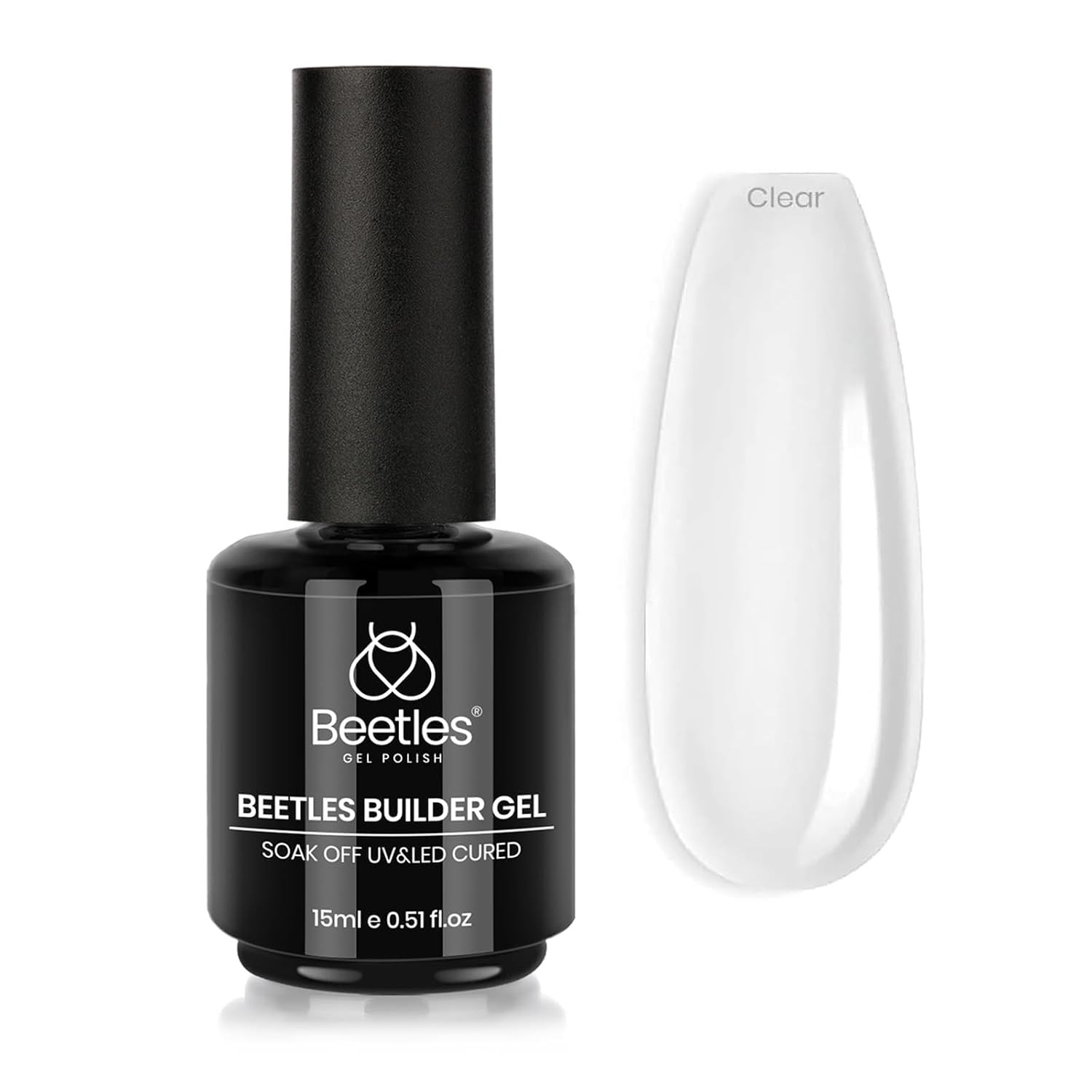 Beetles Builder Gel for Nails, 8 in 1 0.51 Fl Oz Clear Building Gel | Amazon (US)