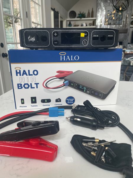 I had a situation this week where my car wouldn’t start. Luckily, I had my Halo Bolt portable charger in the car with me and I was able to use it to jumpstart my car and get back on the road. 

I had never jump started a car in my entire life but I was able to follow the directions on the bag and get back in business in just a few minutes. This thing had been sitting in the back of my car for more than 6 months without a charge and I wasn’t sure if it was dead but it worked perfectly. 

After that incident, I went online and purchased one for my daughter. The newer models also have an air compressor so that you can air up your tires or anything else that needs air. 

If you travel alone, this is a great thing to have in your car just in case. And it would make a great gift for anyone in your life. 

Just thought I’d pass along my experience and hope it helps someone. 



#LTKGiftGuide #LTKfamily #LTKtravel