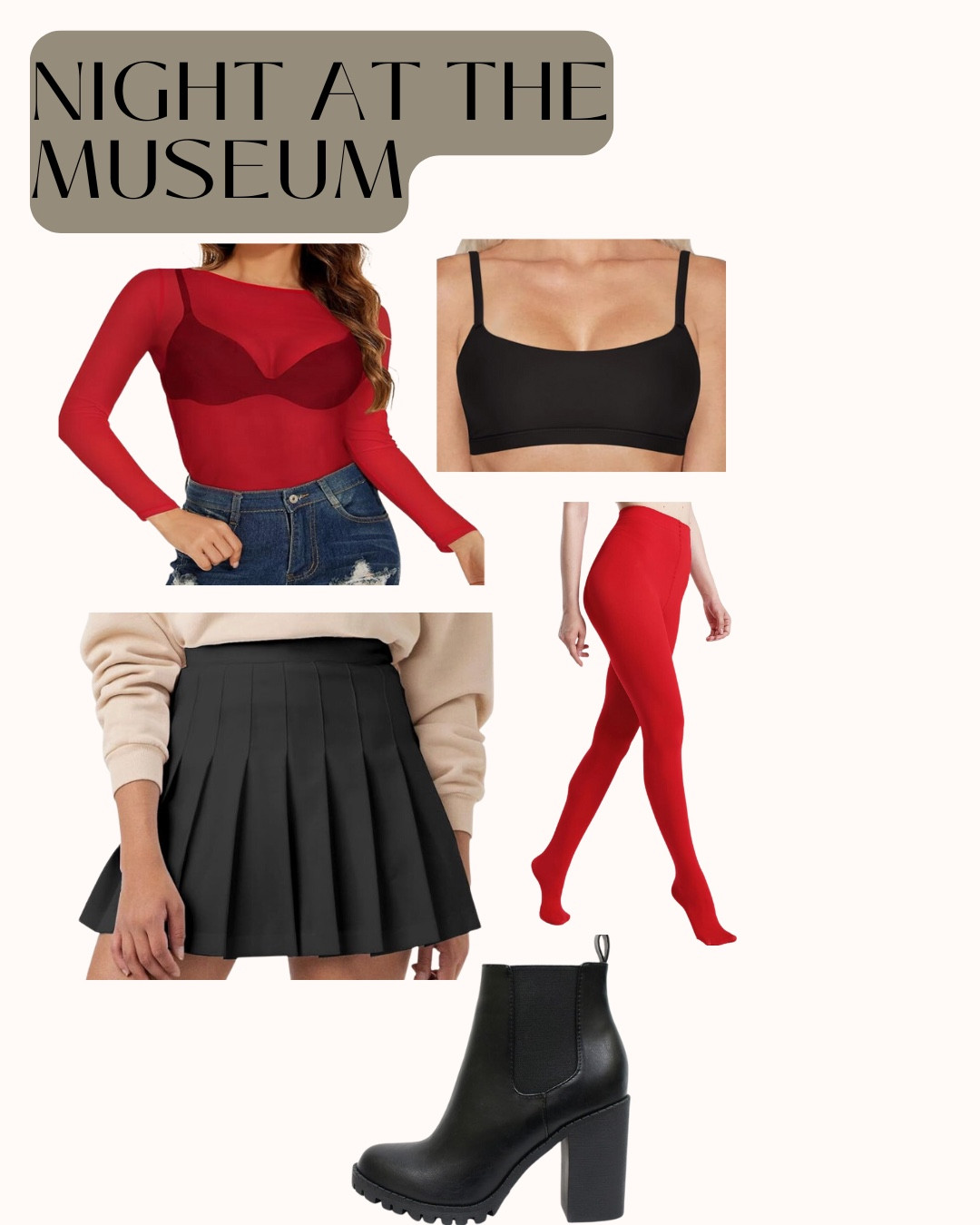 Date night. Red and black: black booties. Dark academia. Red sheer top. Red tights. Black pleated skirt. Amazon

#LTKHoliday #LTKSeasonal #LTKHalloween