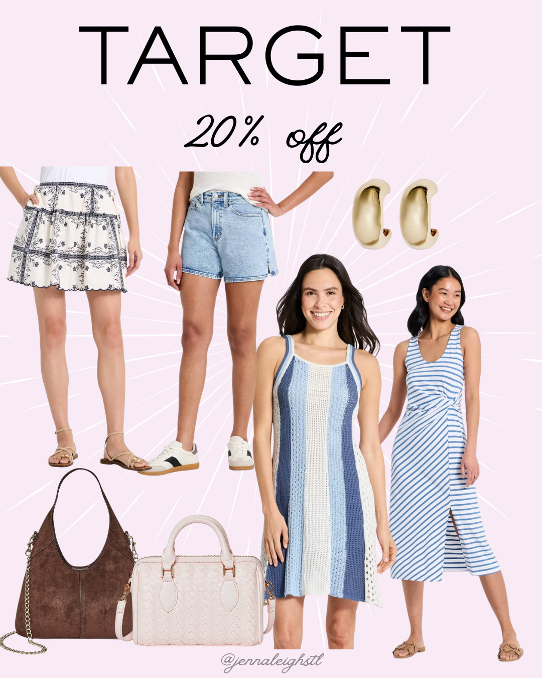 20% off your favorites at Target, from jewelry to bags to dresses and shorts. Such a good time to stock up on all your spring and summer must haves. 

 #LTKSeasonal #LTKSaleAlert #LTKMidsize