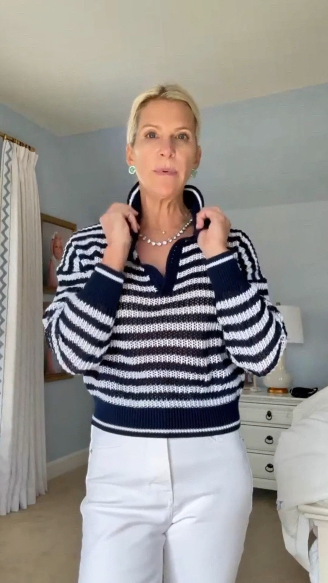 i’ll always be a stripes girl… especially in navy. easy, classic, and somehow always looks pulled together. this one is lightweight, comfy, and just works with white jeans (or honestly anything). 41% off right now! 

#ltkfind #ltkstyle #evereve #stripedstyle #classicstyle #everydayoutfit #navyandwhite #wardrobebasics #effortlessstyle #casualchic

#LTKootd #LTKSaleAlert #LTKOver40