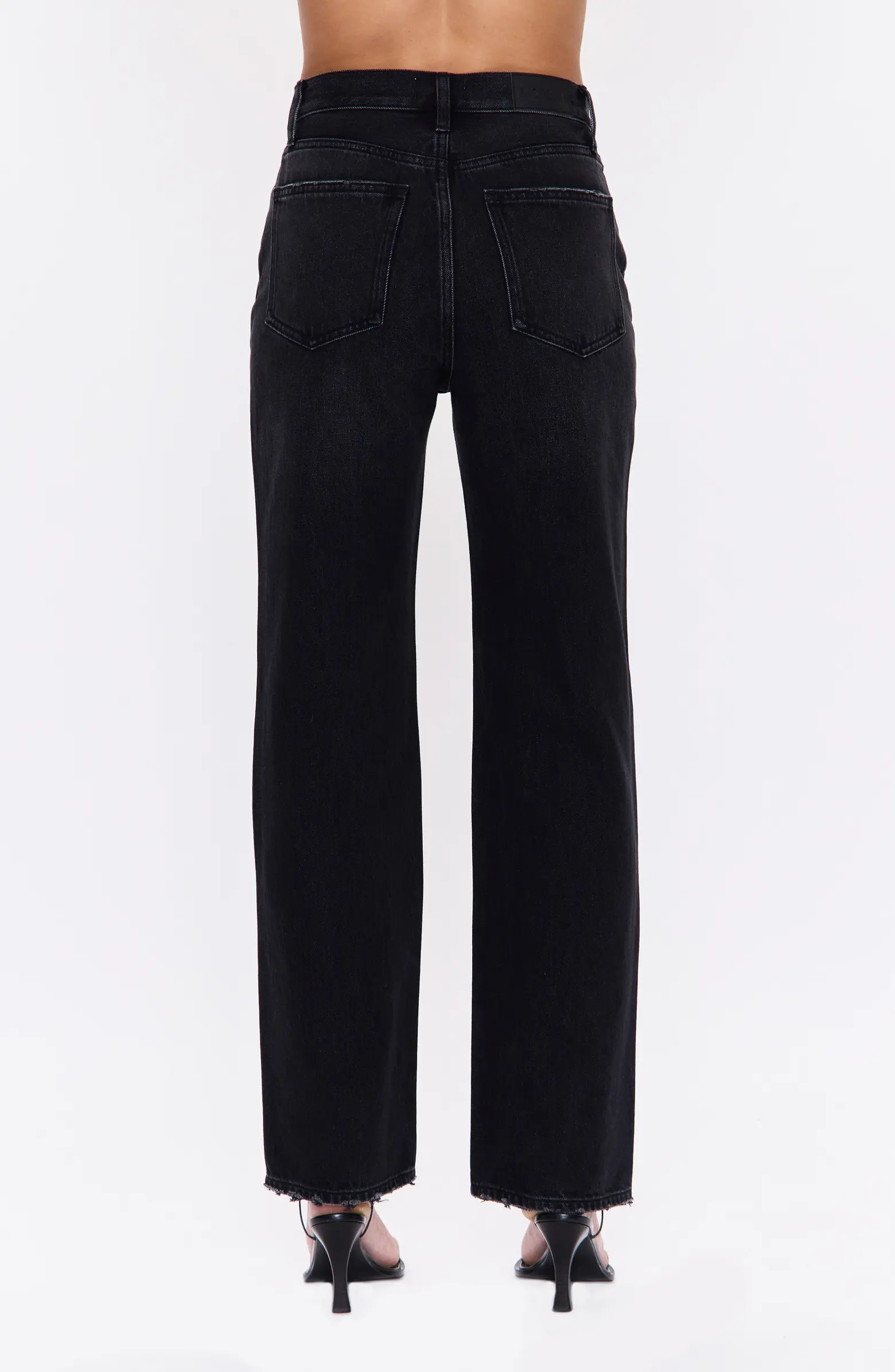 Cassie High Waist Crop Straight Leg Jeans | Nordstrom