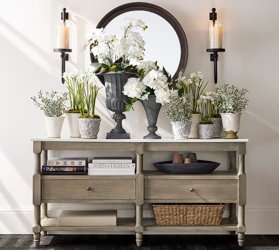 Alexandra 65" Marble Console Table | Pottery Barn (US)