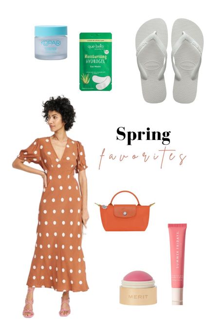 must have Spring favorites ✨💘 Longchamp mini purse, havaianas sandals, pink blush, summer Fridays lip butter 

#LTKunder50 #LTKFind #LTKshoecrush