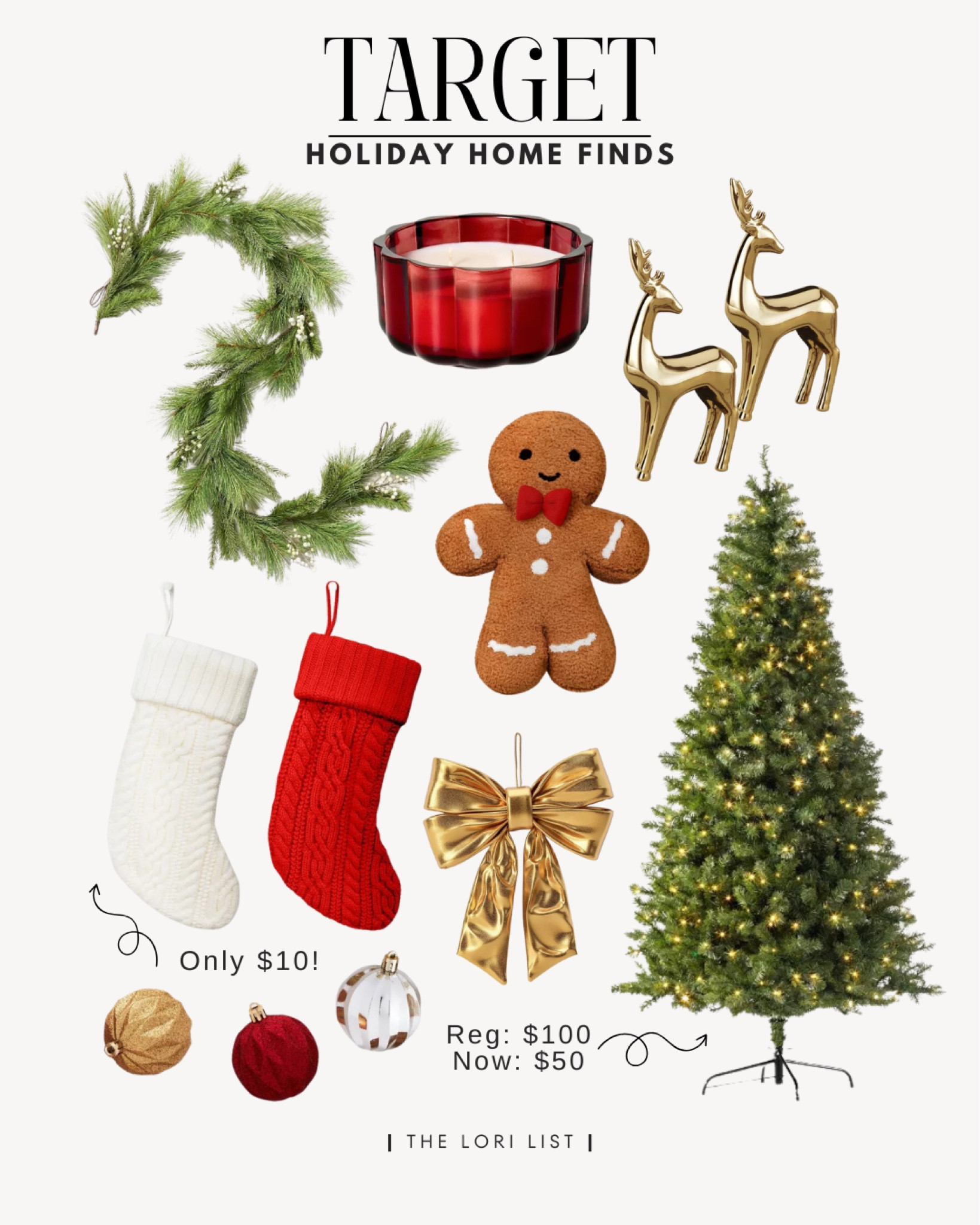 Target holiday home finds under $50 ❤️✨

Christmas decor, holiday decor, Target home, Target home decor, gold holiday decor, gold Christmas decor, sale alert, on sale now, Target holiday decor, neutral holiday decor, Target Christmas, holiday finds, garland, stockings, ornaments set, candles, bathroom decor, kitchen decor, throw pillows, holiday pillow, Christmas tree on sale 

#LTKHoliday #LTKSeasonal #LTKHome