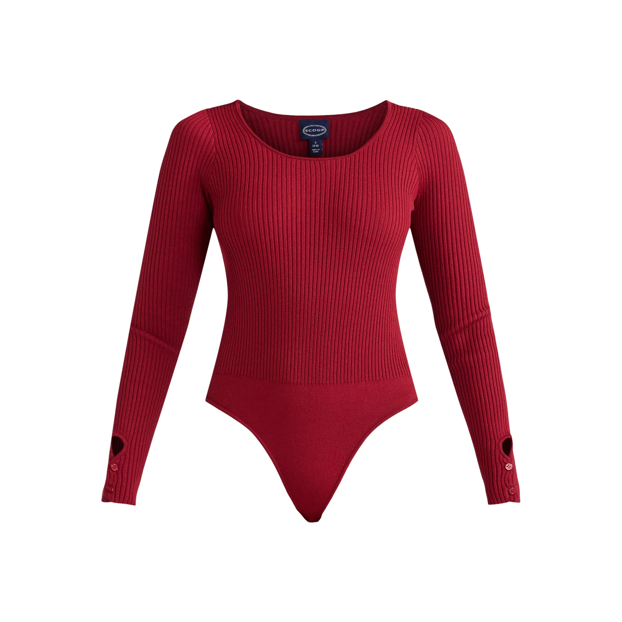 Scoop Women's Scoop Neck Bodysuit, Size L - Walmart.com | Walmart (US)