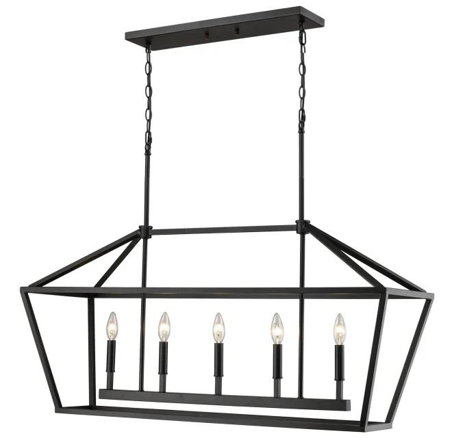 Ritner 5 Light 40" Wide Taper Candle Chandelier | Build.com, Inc.