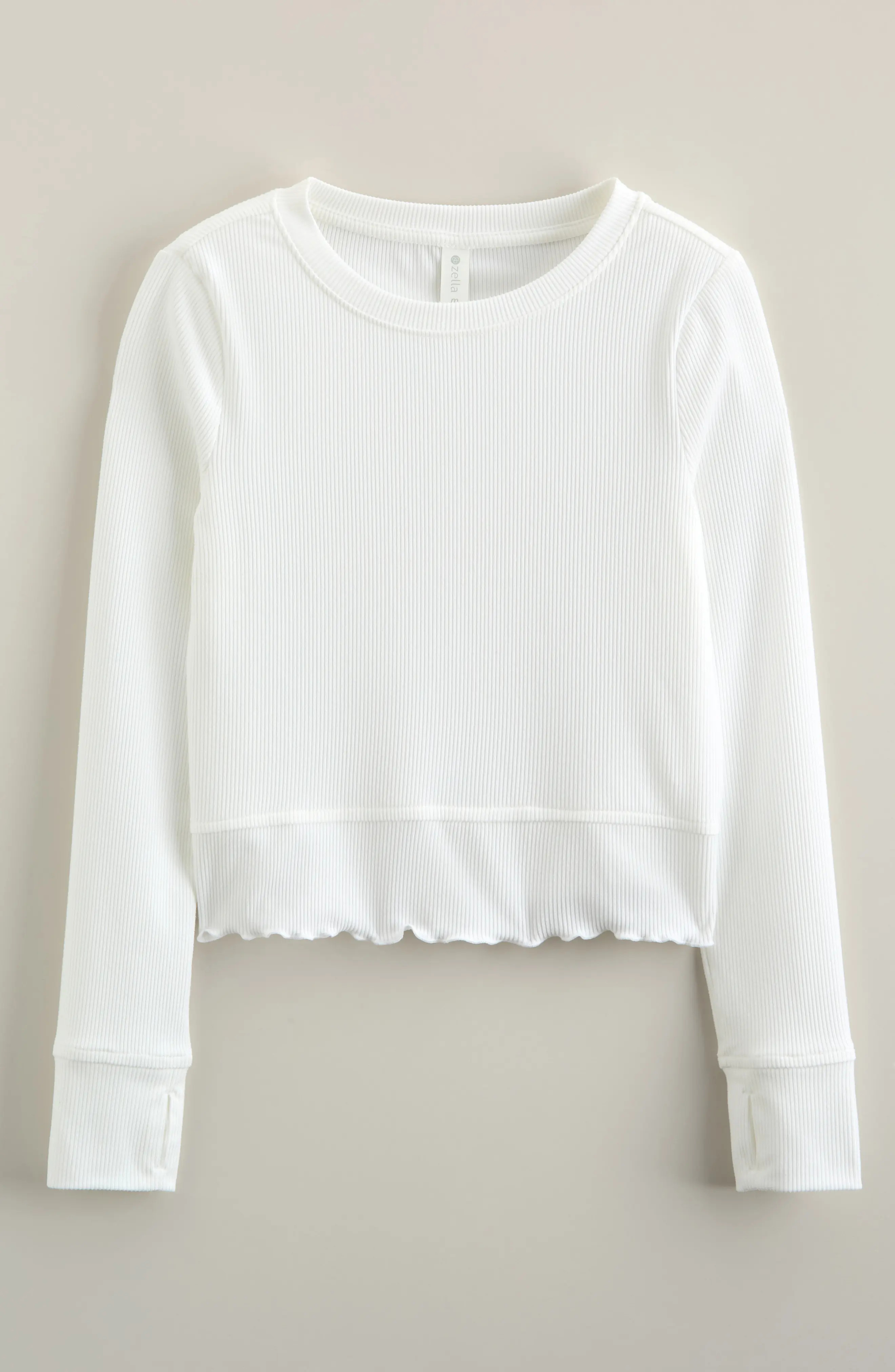 Kids' Grace Long Sleeve Rib T-Shirt (Women) | Nordstrom | Nordstrom