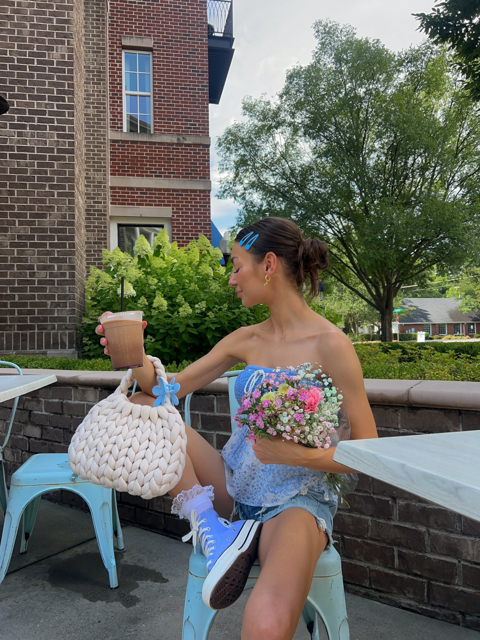 Color coordination at its finest 🫐🦋🩵 

.

.

.

Pinterest inspo, Pinterest aesthetic, dopamine dressing, easy outfits, ruffle socks, converse, Pinterest outfit, tube top

#fashioninspo #rufflesocks #summerootd #pinterestoutfit #converse #dopaminedressing #knitpurse #knitbag 

#LTKSeasonal #LTKFindsUnder50 #LTKSaleAlert