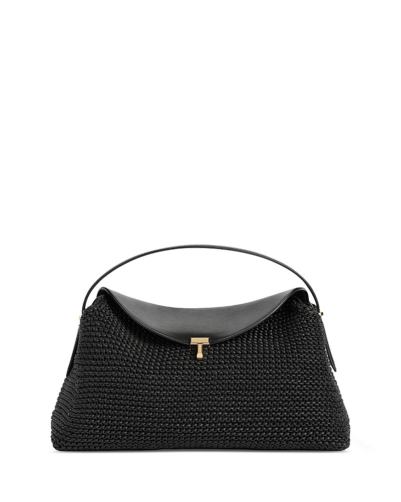 Toteme T-Lock Woven Leather Handbag | Bloomingdale's (US)