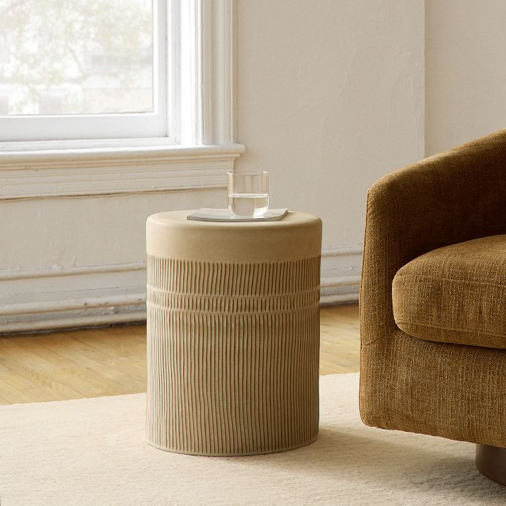 Bea Ceramic Indoor/Outdoor Side Table (13") | West Elm (US)