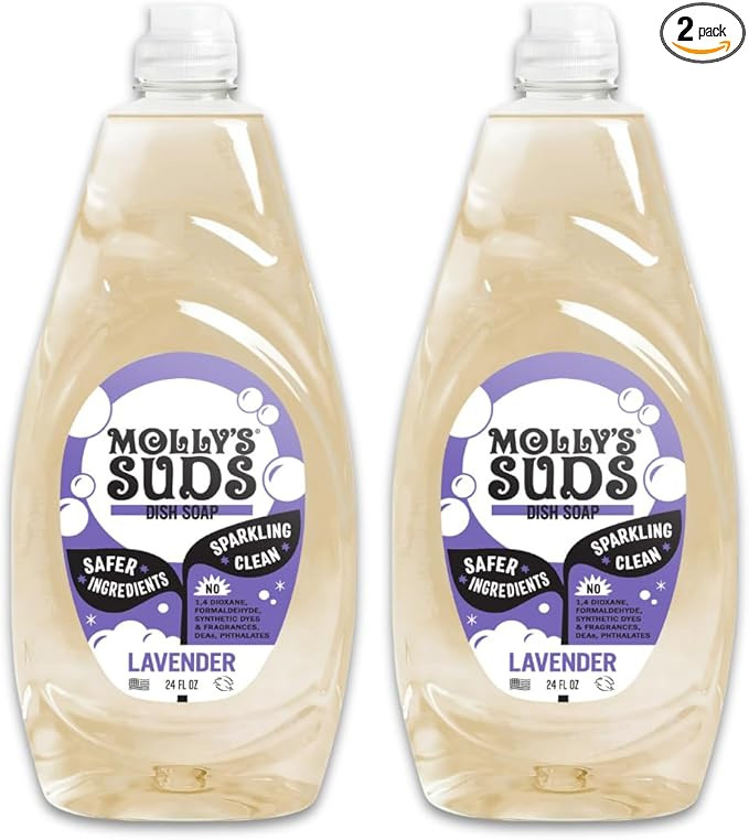 Molly's Suds Liquid Dish Soap | Clean, Simple Ingredients | Extra Scrubbing Power | Lavender Scen... | Amazon (US)