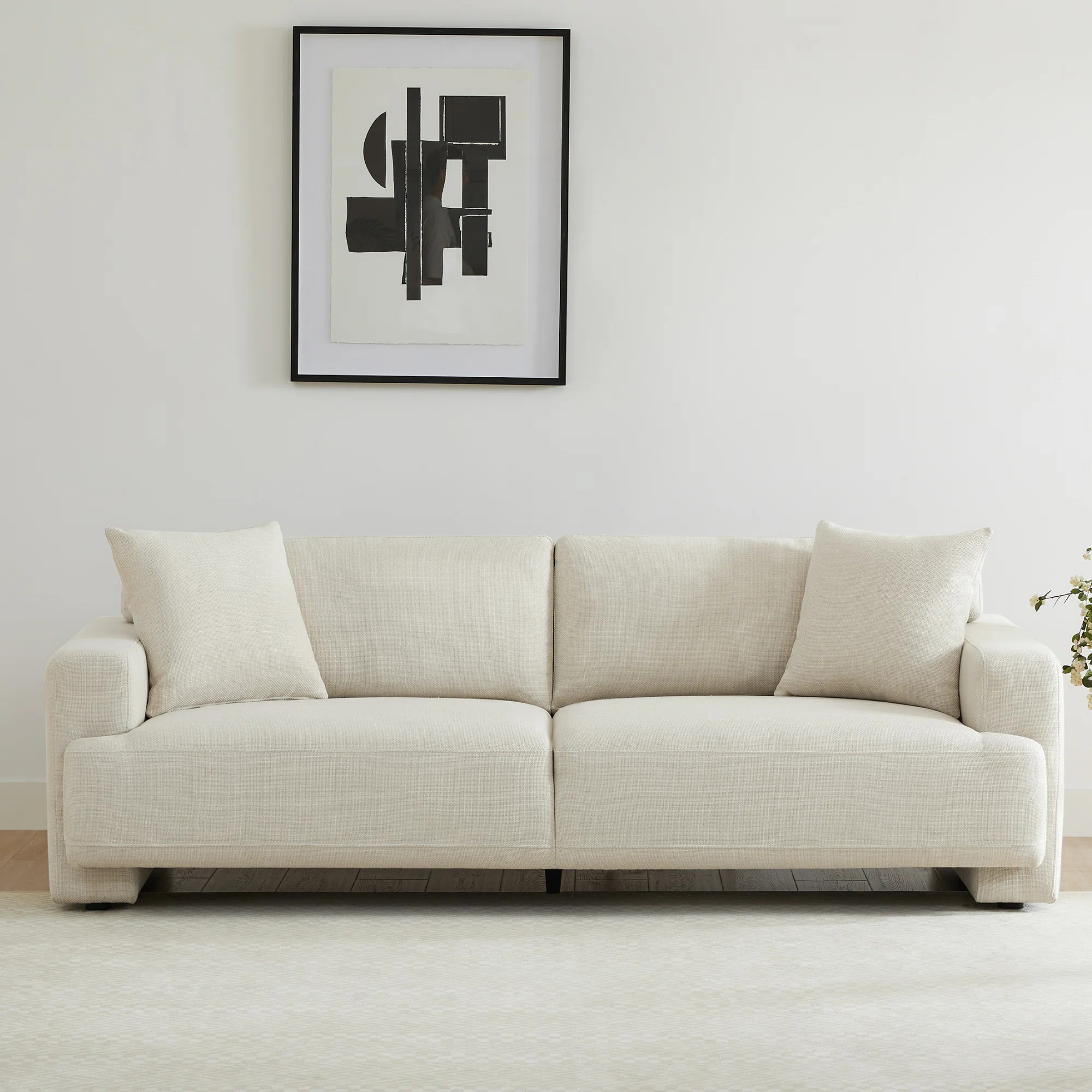 Ives 90'' Upholstered Deep Sofa | Wayfair North America