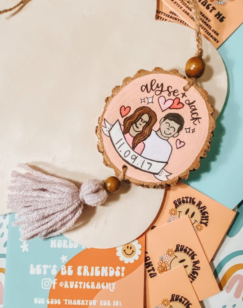 Custom Couple Cartoon Car Charm  Valentines Day Gift  Car | Etsy | Etsy (US)