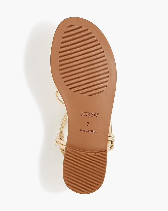 Knotted ankle-strap sandals | J.Crew Factory