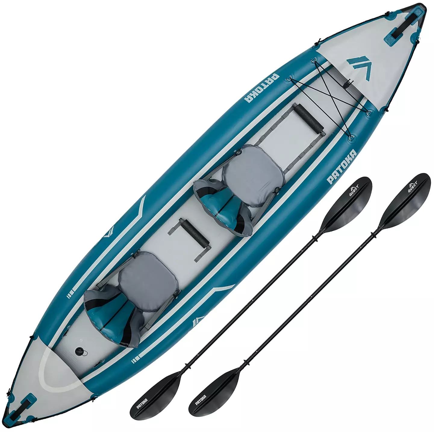 Quest Patoka Inflatable Tandem Kayak Package | DICK'S Sporting Goods
