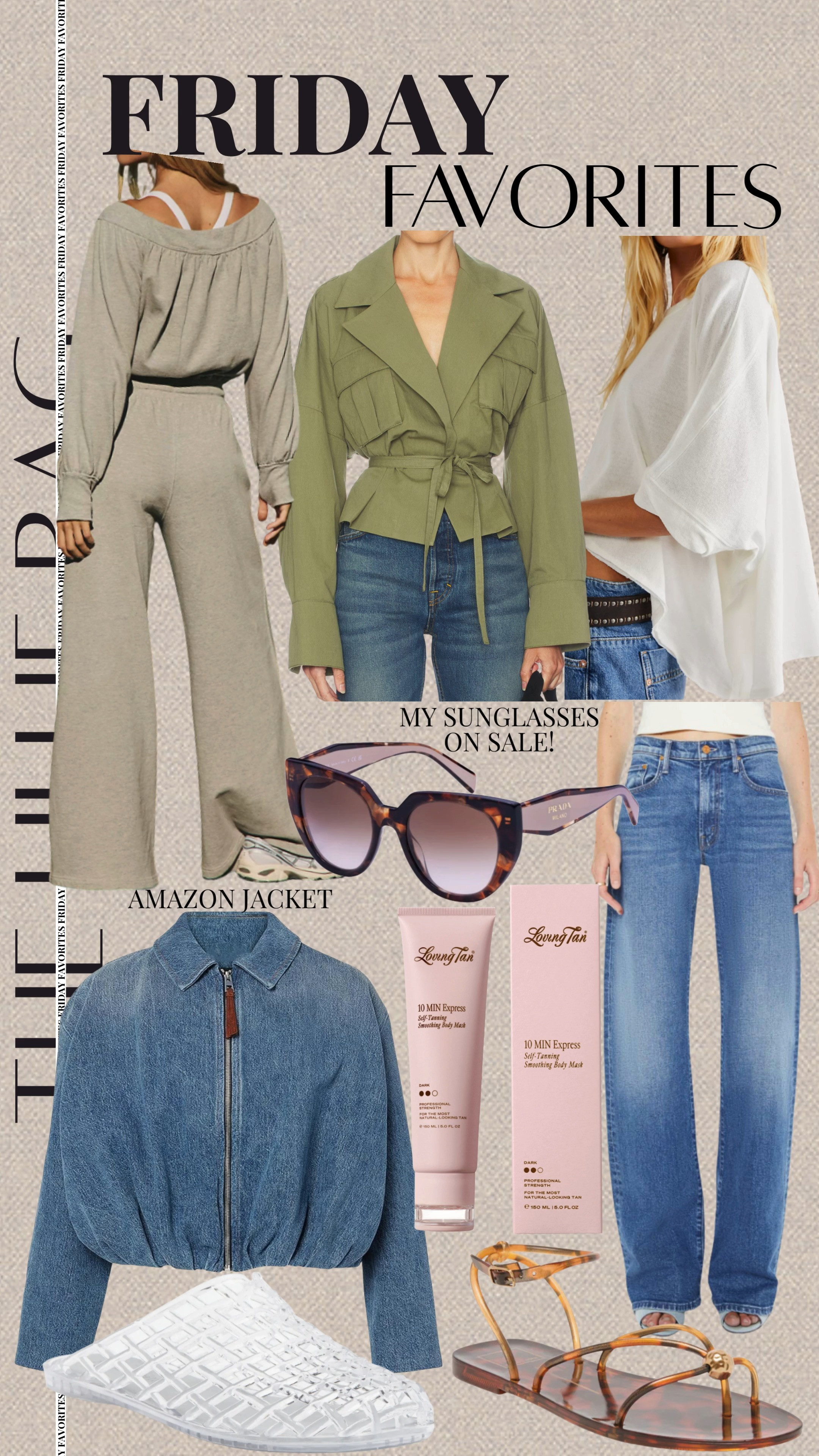 More of my favorites from this week!

Jumpsuit. Free people. Denim. Spring fashion. Self tanner. Sunglasses. Denim jacket. Sandals.  

 #LTKSeasonal #LTKOver40