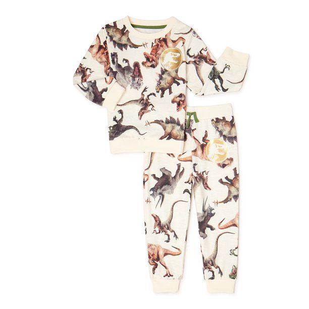 Jurassic World Baby Boy & Toddler Boy Fleece Sweatshirt & Jogger Pant Outfit Set, 2-Piece, 12M-5T... | Walmart (US)