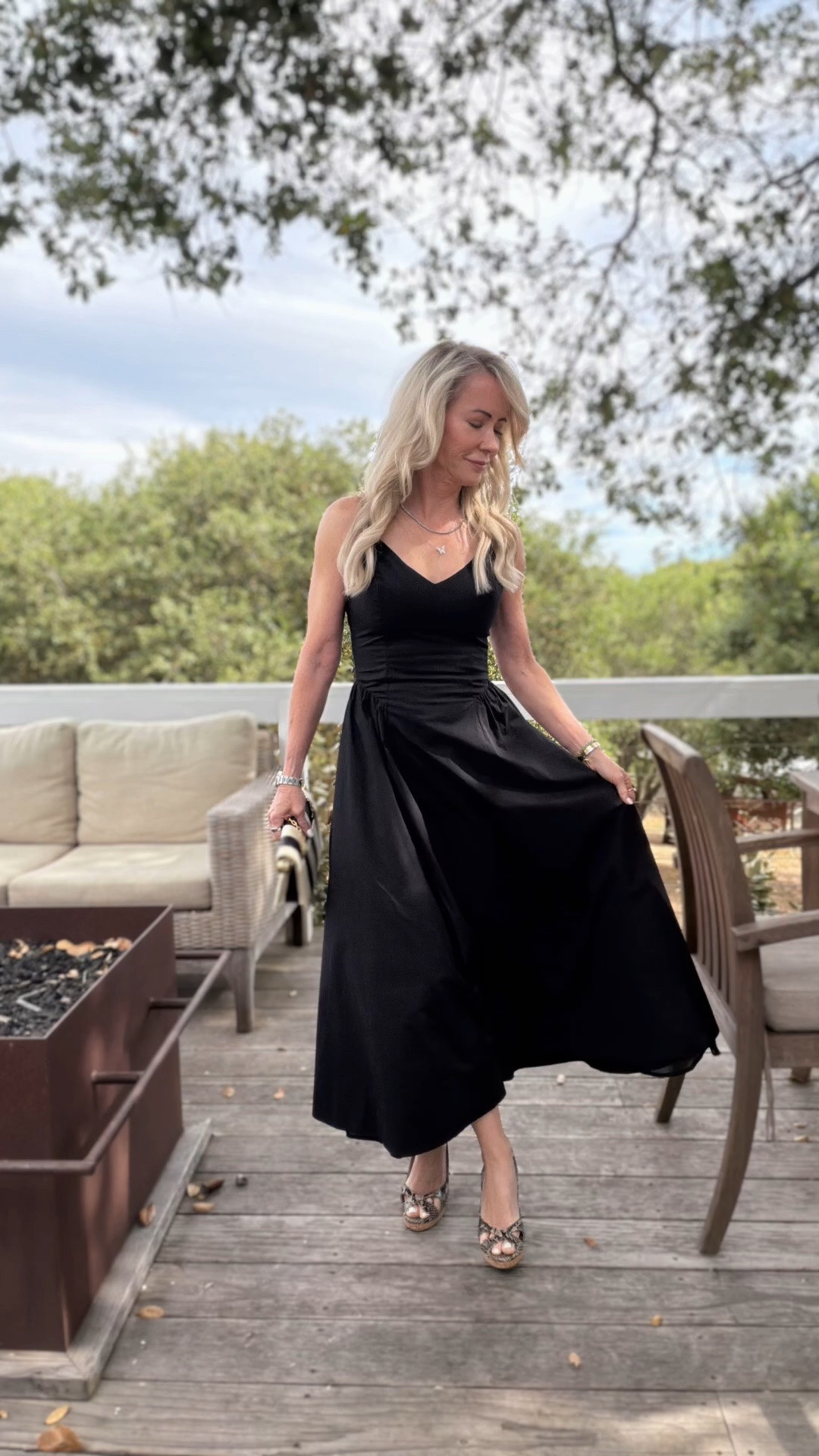Classic black dresses never go out of style. Sharing all the details from my Napa Fest charity event look—including my dress, woven clutch, and wedges.

#LTKgrwm #LTKOver40 #LTKPetite