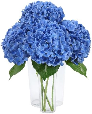 [Real Touch Hydrangea]Crafted from soft, true-touch latex material and using advanced 3D printing... | Amazon (US)
