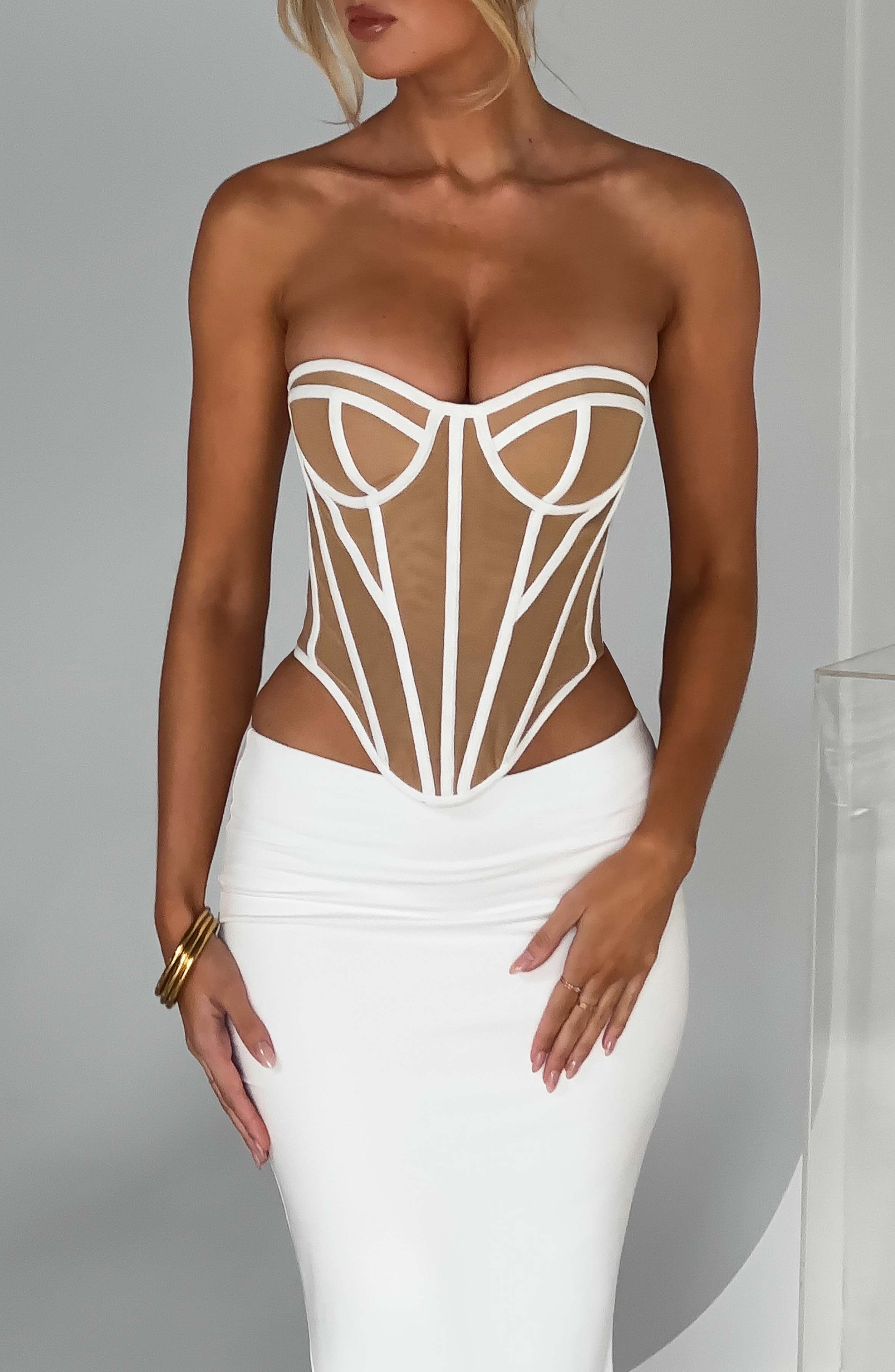 Santanna Corset - Ivory/Nude | Babyboo