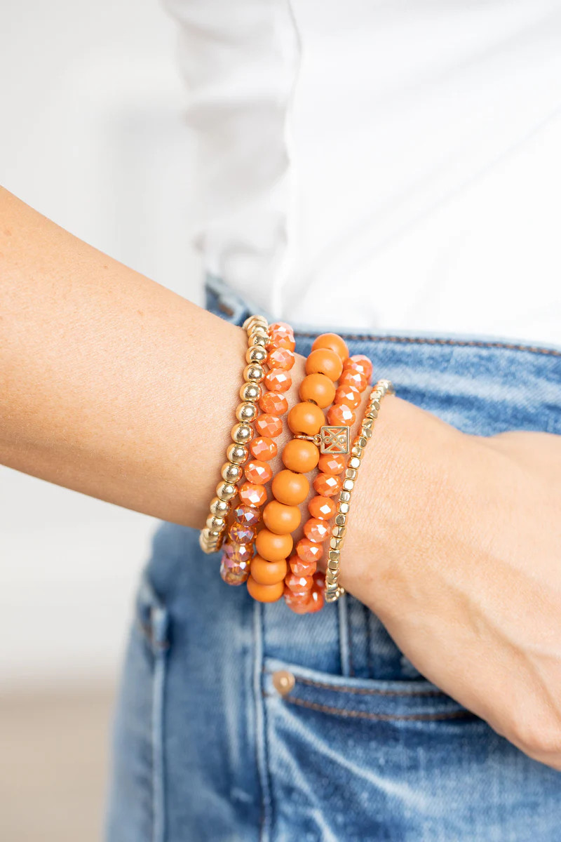 Mandy Bracelets- Burnt Orange | Avara