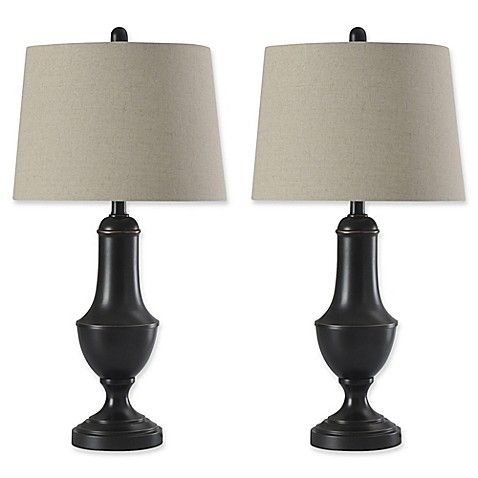 Metal Table Lamps in Oil Rubbed Bronze (Set of 2) | Bed Bath & Beyond