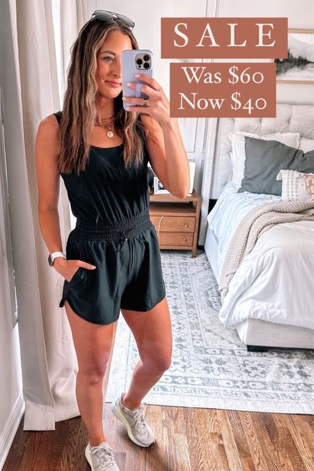 The cutest summertime romper on sale!! It comes in length options 🙌🏻

I have true to size small/regular. 

#LTKunder50 #LTKfit #LTKFind