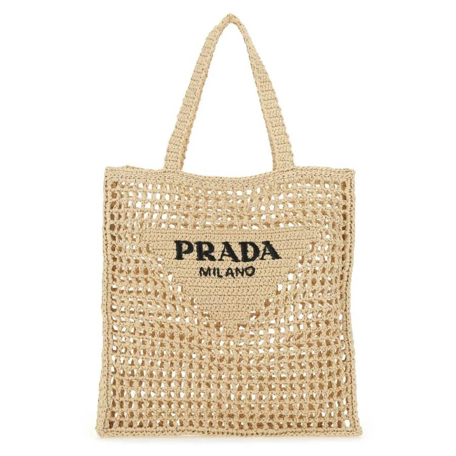 Prada Beige Crochet Tote Bag | Jomashop.com & JomaDeals.com