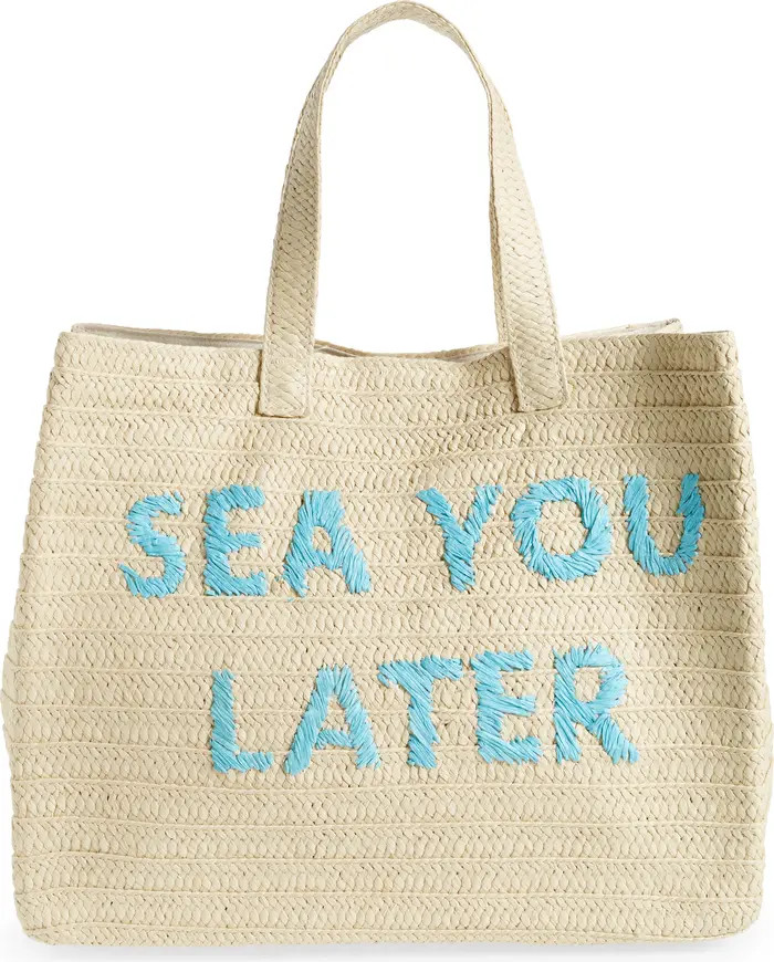 Sea You Later Straw Tote | Nordstrom