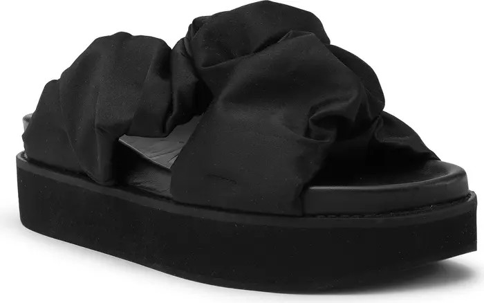 Ruched Platform Slide Sandal | Nordstrom