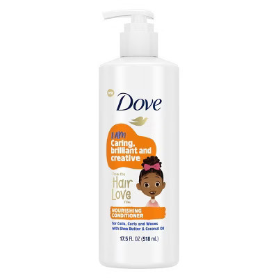 Dove Beauty Kids' Nourishing Pump Conditioner for Coils, Curls & Waves - 17.5 fl oz | Target
