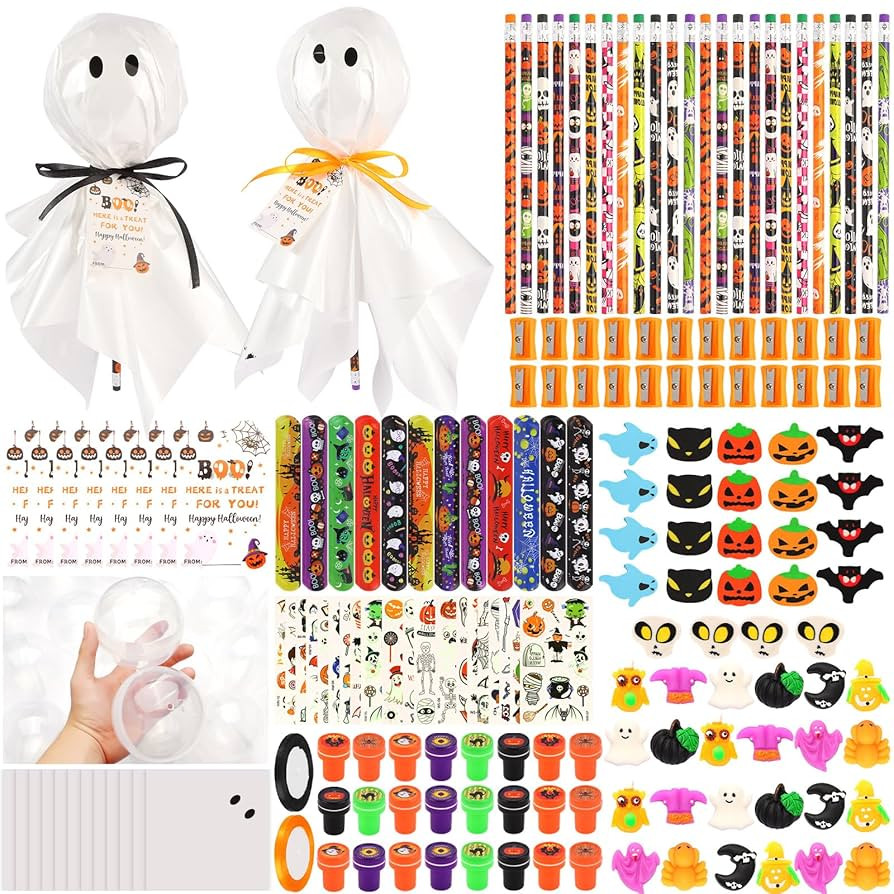 24Pack Halloween Party Favors for Kids, Halloween Classroom Gifts Giant Lollipop Gifts for Birthd... | Amazon (US)