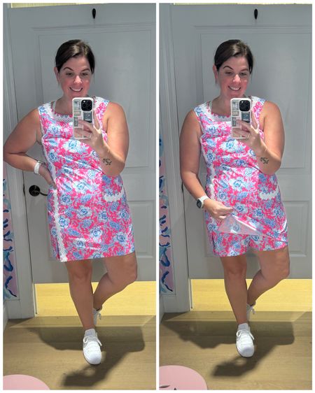 I’m clearly not only in my Lilly era, but I am also in my cute romper era! I saw a sneak peek of this romper a few months ago and fell in love! I typically size up in their rompers and this one is perfect for all of your Spring and Summer needs! 

#LTKMidsize #LTKShoeCrush #LTKStyleTip