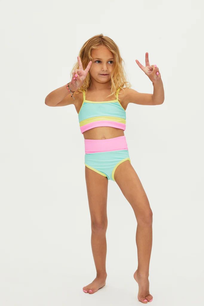 Little Eva Top and Emmie Bottom Pastel Macaron | Beach Riot