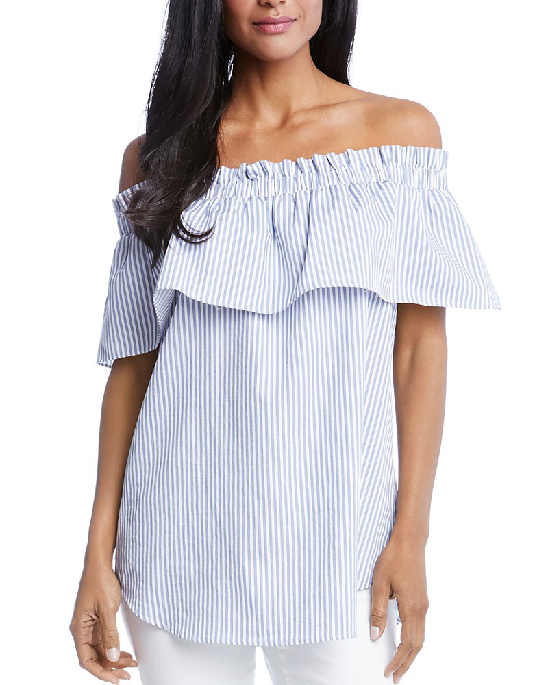 Karen Kane Off The Shoulder Ruffle Blouse - 100% Exclusive | Bloomingdale's (US)