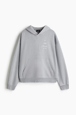 H & M - Oversized Washed Hoodie - Gray | H&M (US + CA)