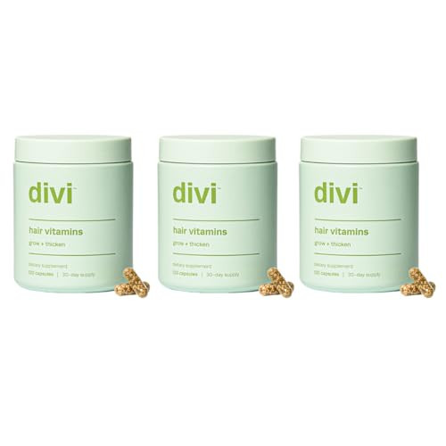 Divi Hair Vitamins for Women and Men - Made with Clean and Science-Backed Ingredients to Nourish Hair & Scalp - Encourage Healthier Looking Hair (3 Month Supply) | Amazon (US)