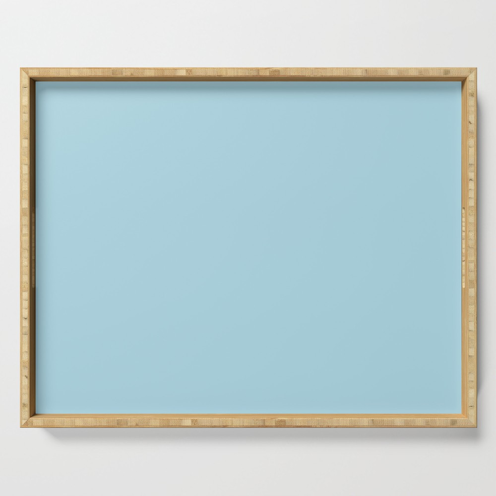 Color Light Blue Serving Tray by kultjers | Society6