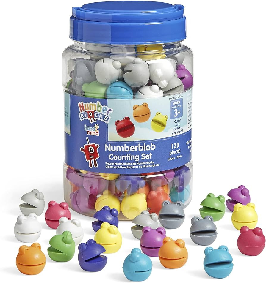 hand2mind Numberblocks Numberblob Counting Set, Math Counters, Counting Toys for Kids Ages 3-5, N... | Amazon (US)
