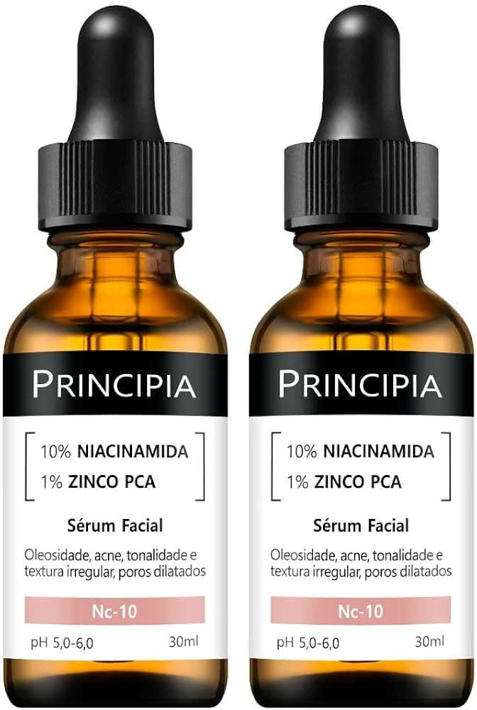 Kit C/ 2 Séruns Principia 10% Niacinamida + 1% Zinco Pca | Amazon (BR)