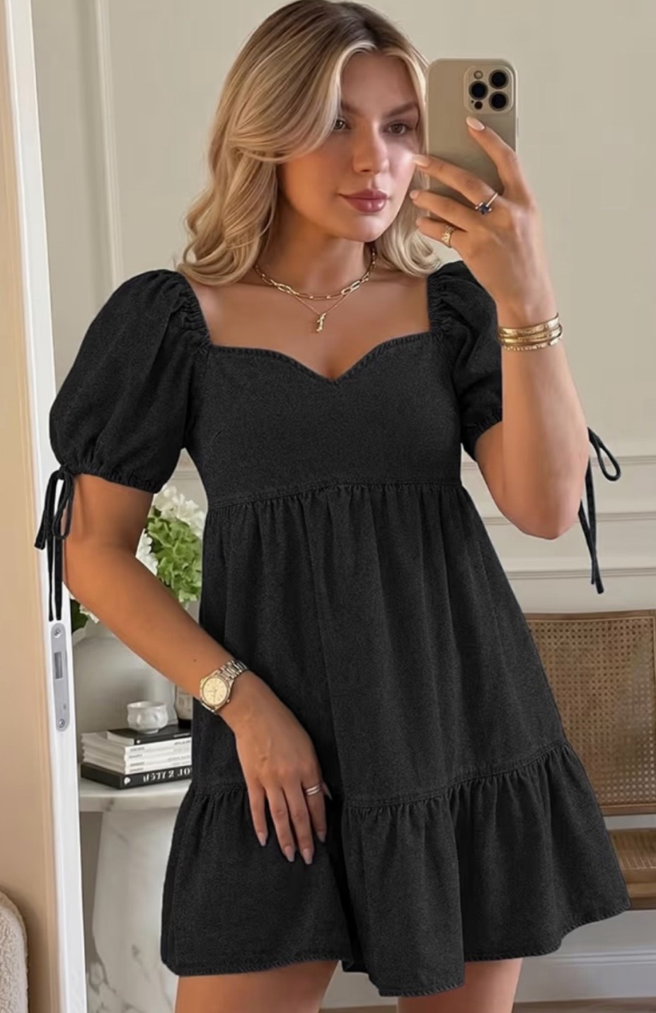 The denim dress your summer closet needs. ✨ This puff sleeve denim mini dress is perfect for summer outfits, country concert style, casual weekends, brunch, vacation, and everyday wear. The sweetheart neckline gives it a flattering, feminine feel while still keeping that effortless denim look.

Grab yours before your favorite wash and size sell out. 🖤

#LTKSeasonal #LTKMidsize #LTKU