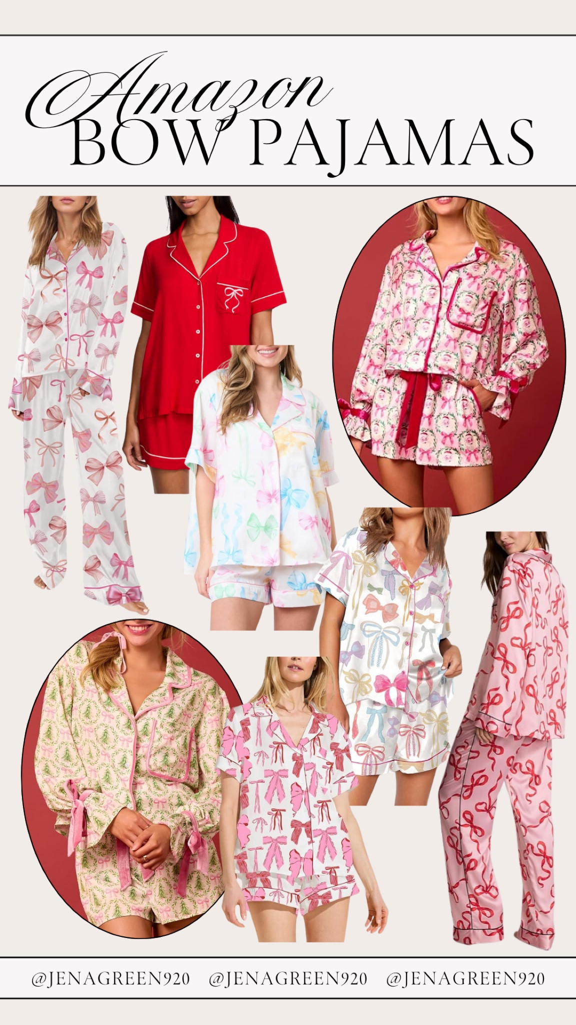 Amazon Bow Pajamas | Bow Pjs | Coquette Pajamas 

#LTKFindsUnder50 #LTKHoliday #LTKFindsUnder100