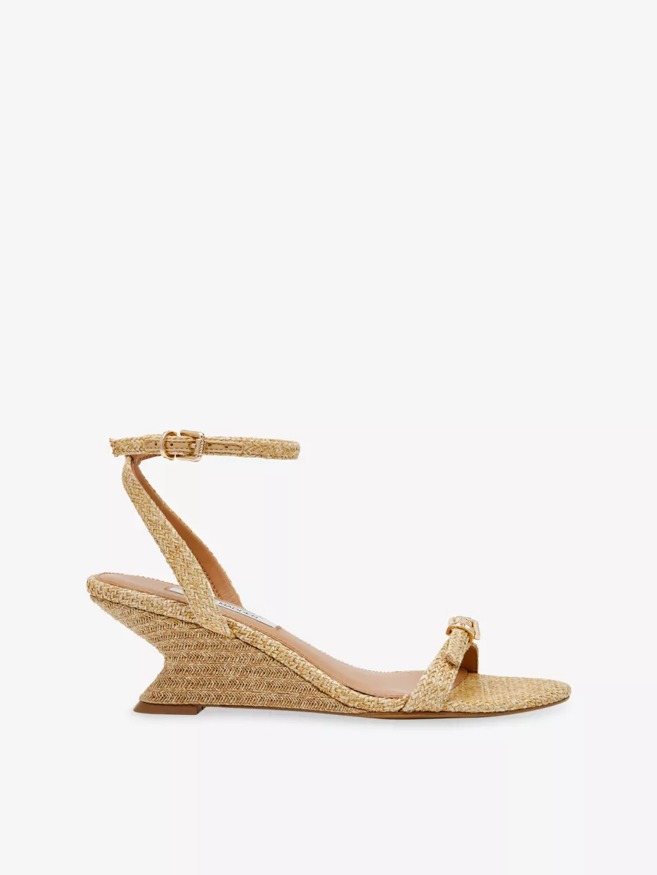 Zaloma Raffia Wedge Sandals | Selfridges